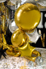 Balon foliowy okrągły Pastylka, 80 cm, złoty