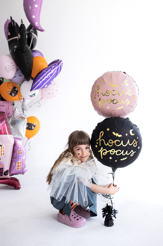 Balon foliowy Hocus Pocus różowy – aranżacja dekoracji