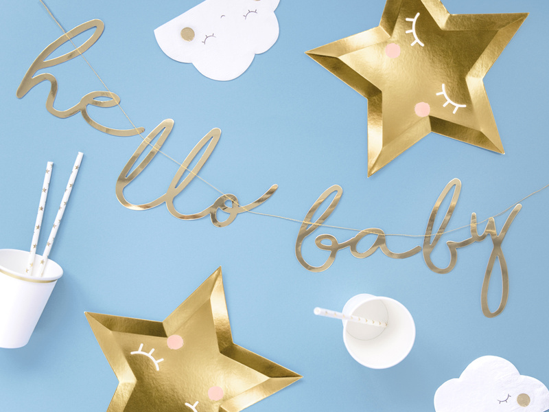 Baner Little Star Hello Baby - detale