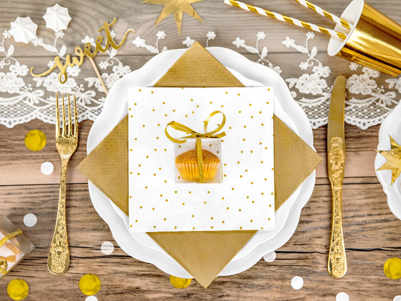 Serwetki Kropeczki 33x33 cm - zbliżenie na wzór