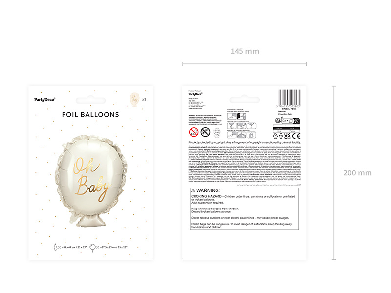 Balon foliowy Oh baby w aranżacji