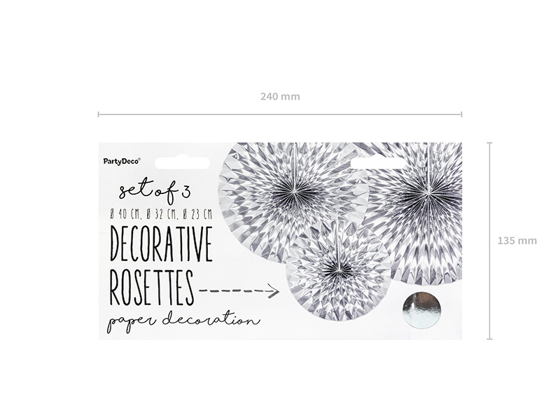 Srebrne rozety dekoracyjne - detale produktu
