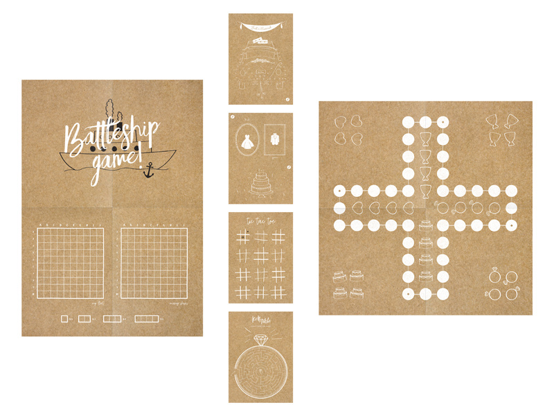 Zestaw gier dla dzieci na wesele - widok ogólny