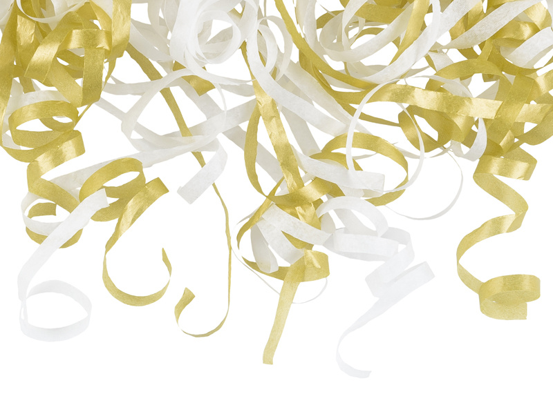 Tuba z serpentynami, mix, 25 cm – zawartość zestawu