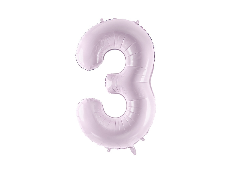 Balon foliowy cyfra 3 fioletowy 72 cm