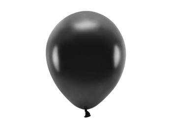 Balony Eco 26cm metalizowane, czarny (1 op. / 10 szt.)