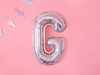 Balon foliowy Litera ''G'', 35cm, holograficzny