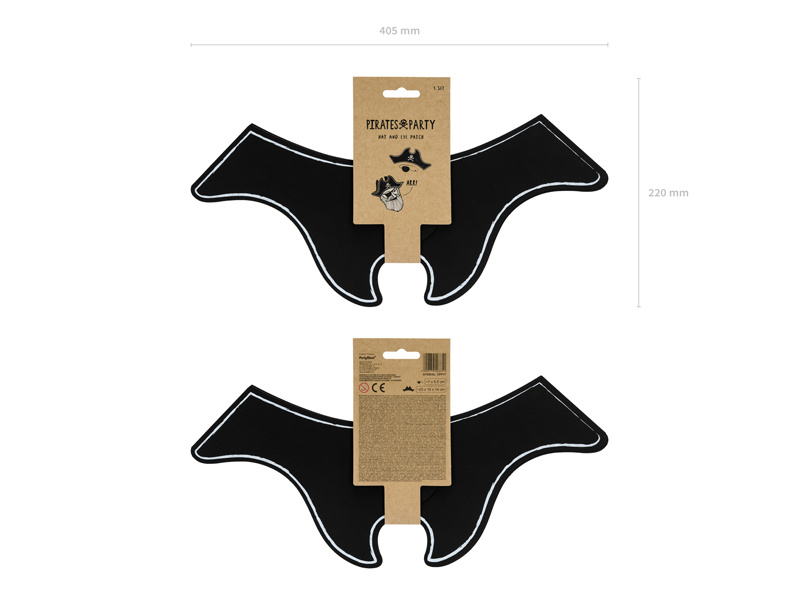 Czapka pirata i opaska na oko – zestaw