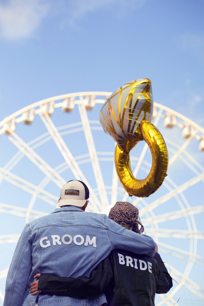 Balon pierścionek do dekoracji