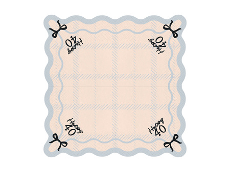Serwetki Happy 40, 33x33 cm, mix (1 op. / 12 szt.)
