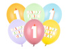 Balony 30 cm, 1, mix (1 op. / 6 szt.)