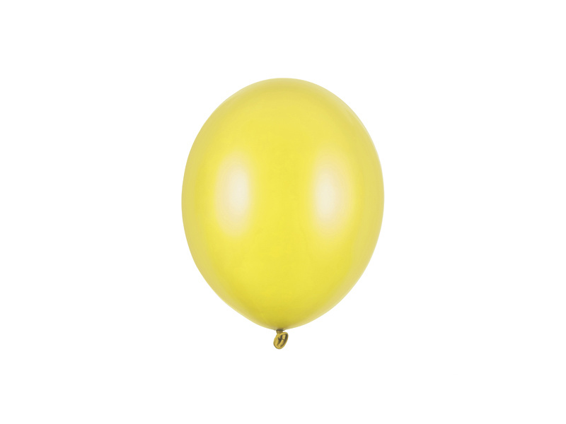 Balony Strong 12cm Metallic Lemon Zest – opakowanie 100 sztuk