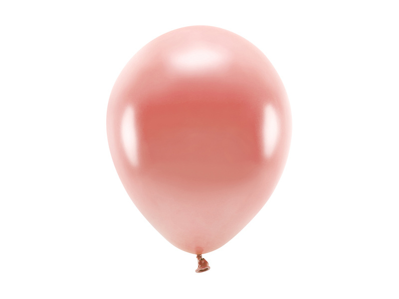 Balony Eco 26cm metalizowane różowe złoto