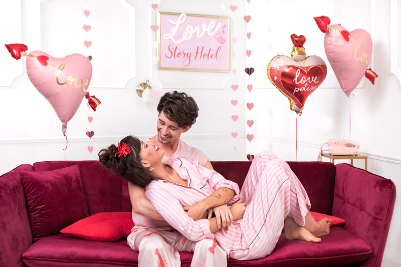 Balon Serce ze strzałą – szczegółowy widok