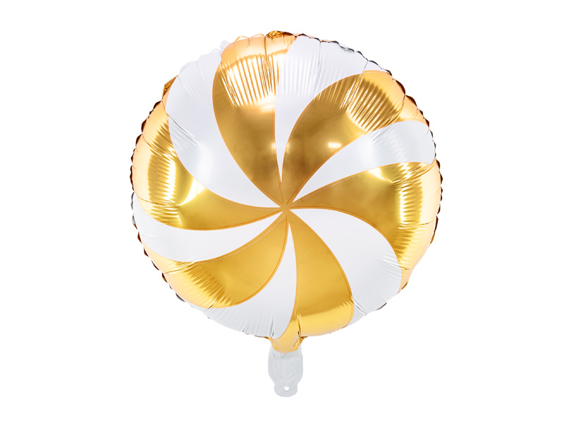 Złoty balon foliowy cukierek – uniwersalna dekoracja