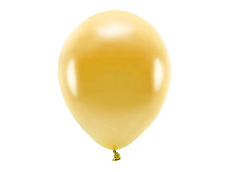 Balony Eco 30cm metalizowane złote – opakowanie 100 sztuk