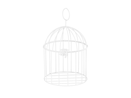 Klatka dekoracyjna, 24 cm, biały