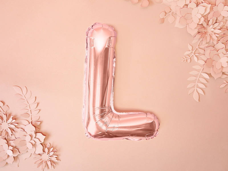 Balon foliowy litera L detal