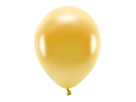 Balony Eco 30cm metalizowane, złoty (1 op. / 100 szt.)