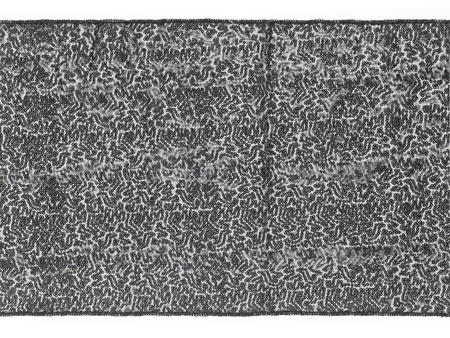 Bieżnik cekinowy, czarny, 0,3 x 5 m