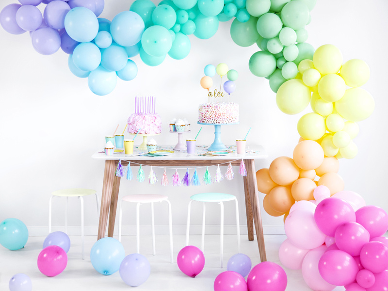 Balony Pastel Cyclamen Rose – dekoracje na przyjęciu