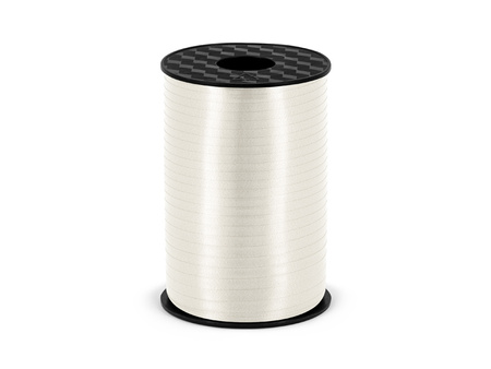 Wstążka plastikowa, biały, 5mm/225m