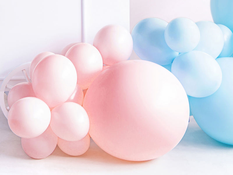 Balon okrągły 60cm Pastel Pale Pink - zdjęcie 4