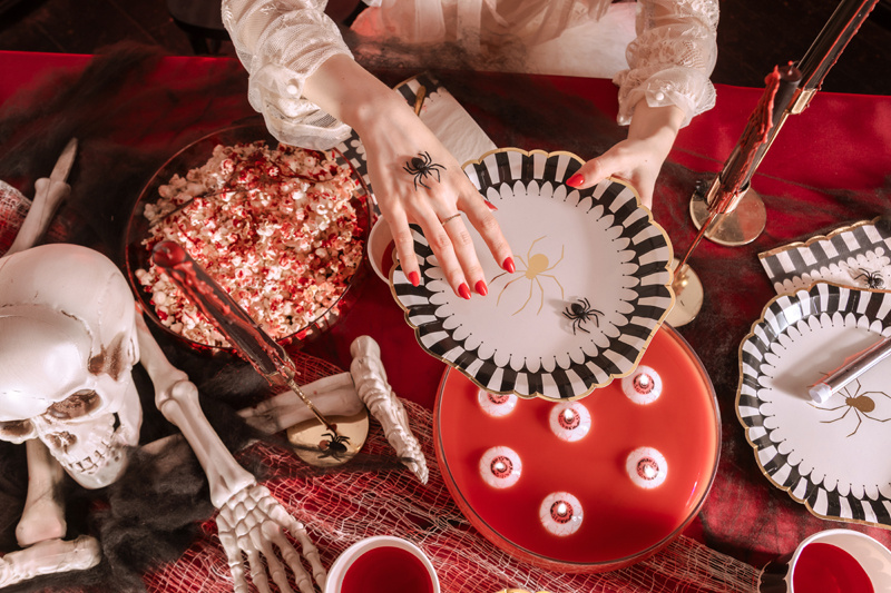 Talerzyki papierowe Halloween
