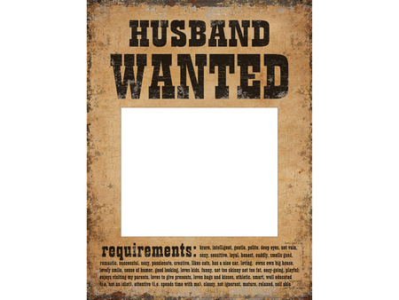 Tabliczki Husband Wanted i Wife Wanted (1 op. / 2 szt.)
