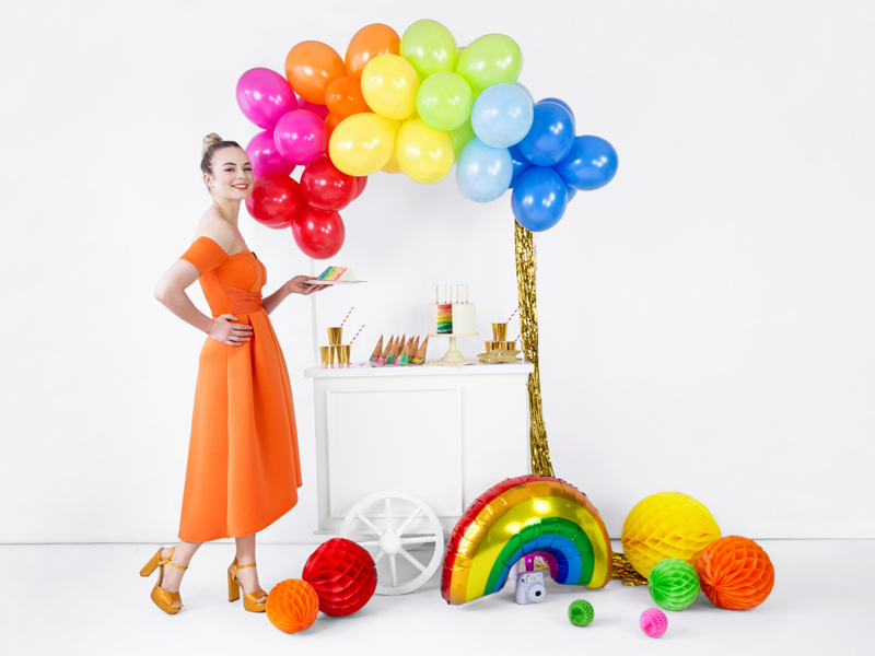 Balony Strong 23cm Pastel Mandarin Orange - balony w rozmiarze 23 cm