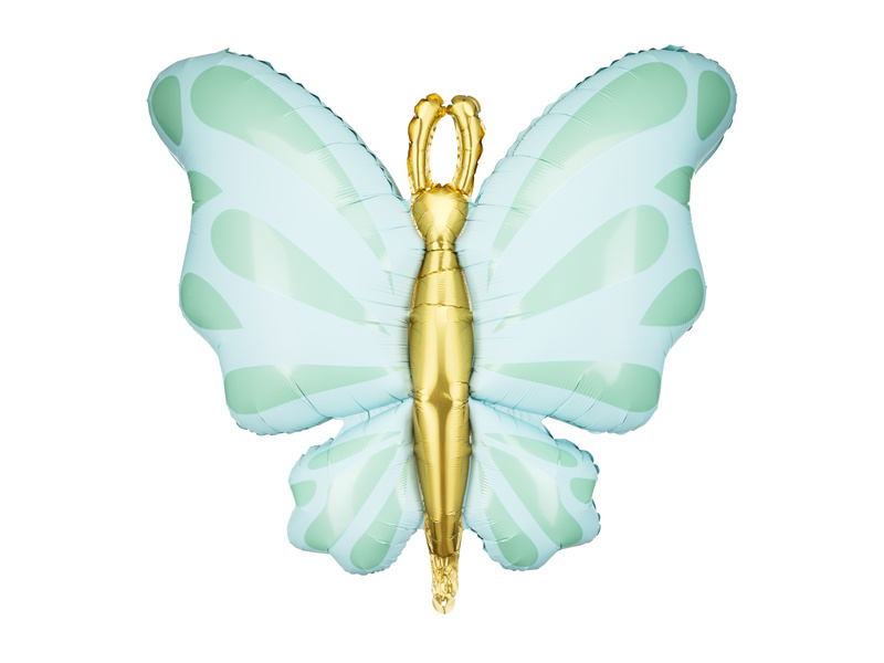 Balon foliowy Motyl miętowy 69x69 cm - zdjęcie główne
