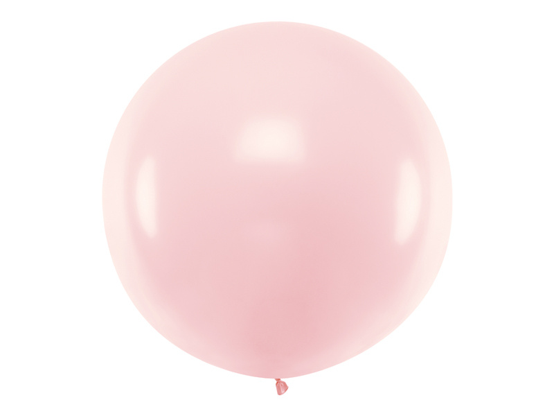 Balon okrągły 1m Pastel Pale Pink