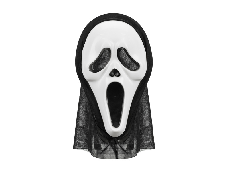 Maska Halloween z kapturem 18x31cm