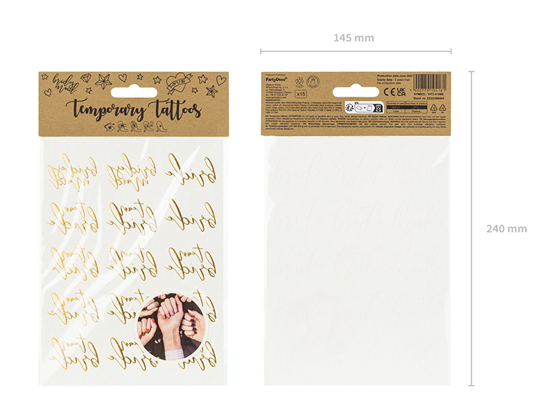 Aplikacja tatuaży zmywalnych na wieczór panieński