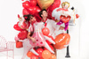 Balony 16'' Serca, Pastel czerwony (1 op. / 100 szt.)
