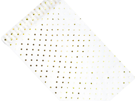 Organza z nadrukiem, biały, 0,36 x 9m