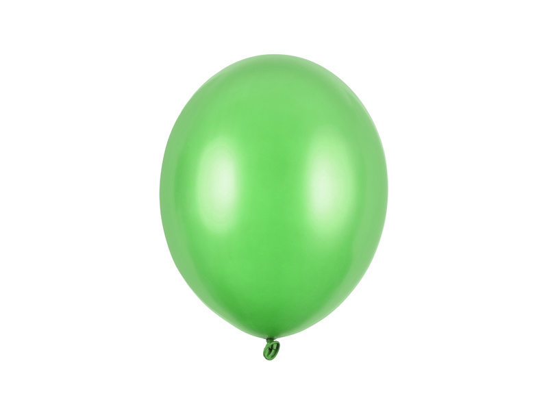 Balony Strong Metallic Bright Green 27 cm – opakowanie 50 sztuk