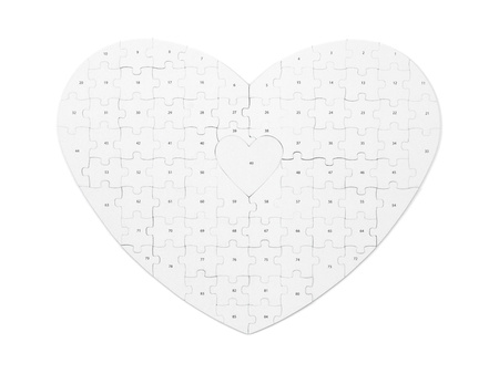 Księga gości puzzle - Serce, 45x35,5cm