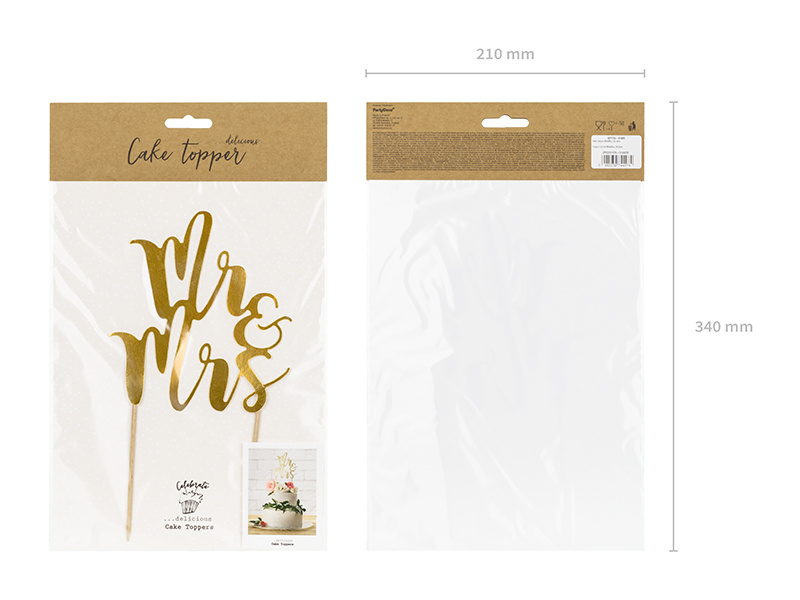 Topper Mr&Mrs w aranżacji stołu weselnego