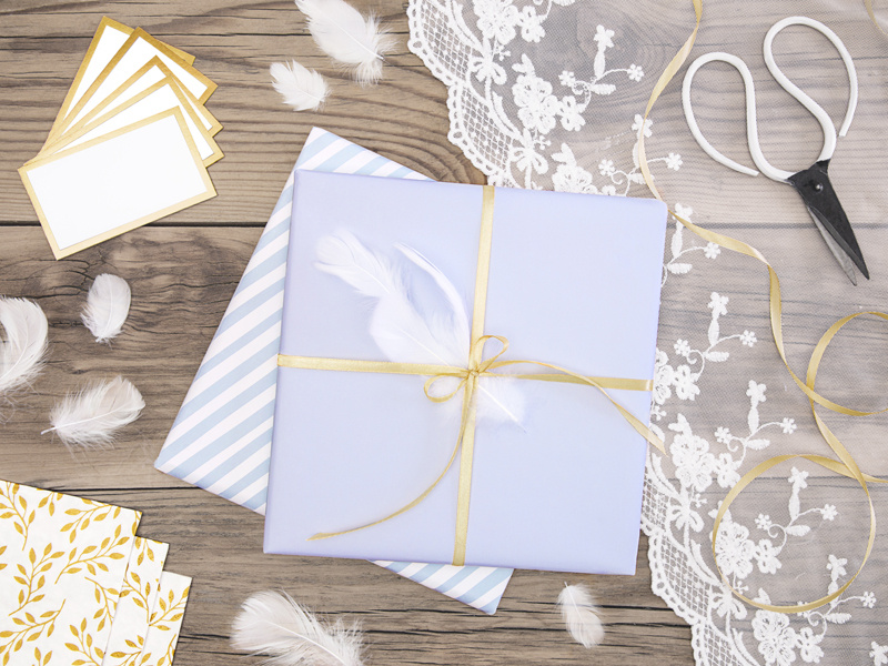 Wizytówki na stół Ramka złoty – szczegół ramki