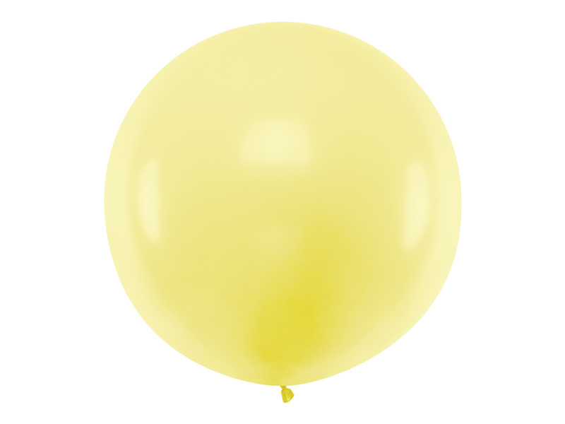 Balon okrągły 1m Pastel Light Yellow - zdjęcie produktu