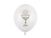 Balony 30cm, IHS, Pastel Pure White (1 op. / 50 szt.)
