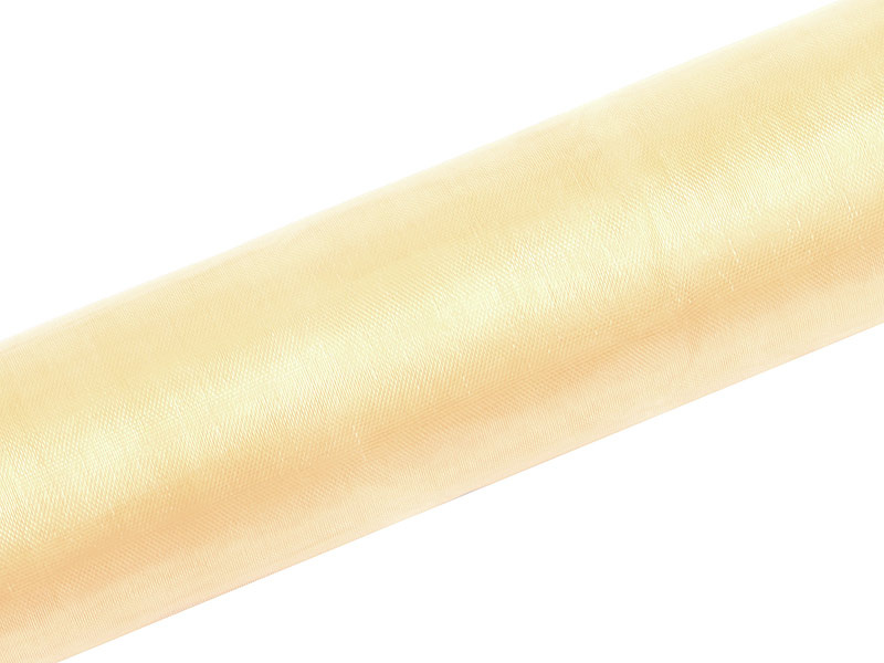 Organza Gładka kremowa 0,16 x 9m