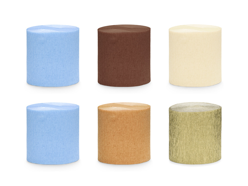 Krepa 5cm/10m, zestaw 6 szt., mix - zdjęcie produktu