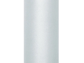 Tiul gładki, szary, 0,30 x 9m