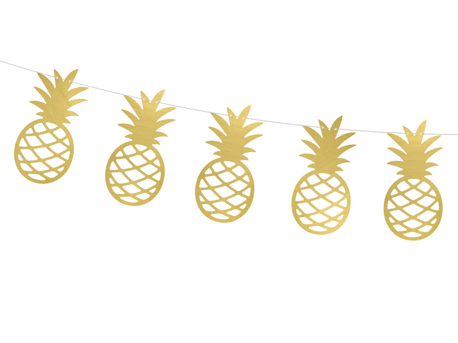 Girlanda Aloha Ananasy - zbliżenie na detale