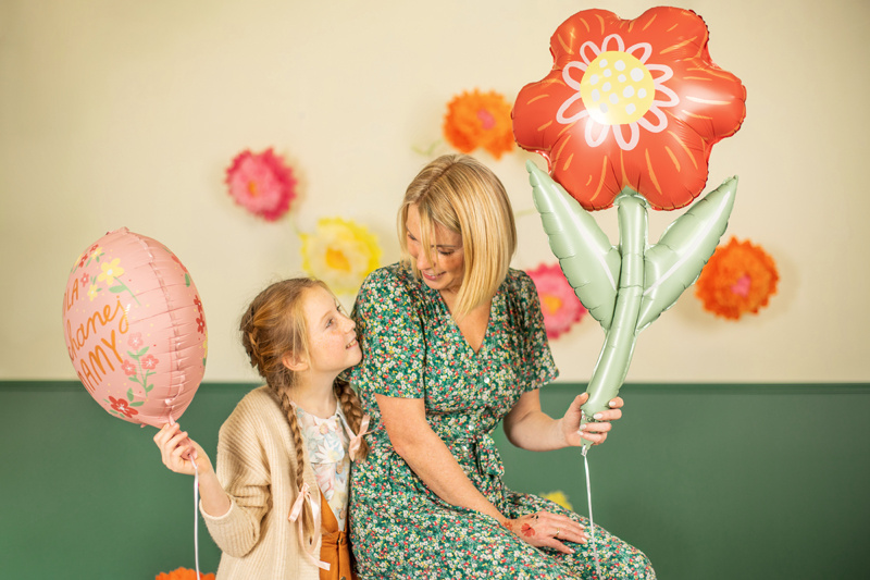 Balon foliowy Dla kochanej mamy 45 cm mix - zdjęcie 6