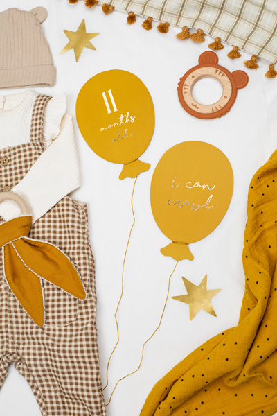 Karty do zdjęć baloniki – bezpieczna dekoracja