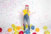 Balony 30cm, Kropki, Pastel Poppy Red (1 op. / 6 szt.)