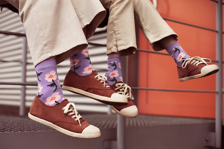 Skarpetki Kwiaty, mix, 31-34